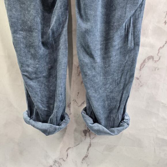 Anthropologie Pants Womens Light Small Blue High Rise Pull On Blouson Tina Jo - Picture 8 of 12